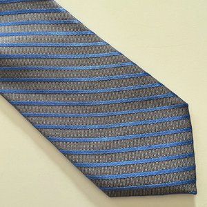 CALVIN KLEIN Grey/Blue Tie NWOT